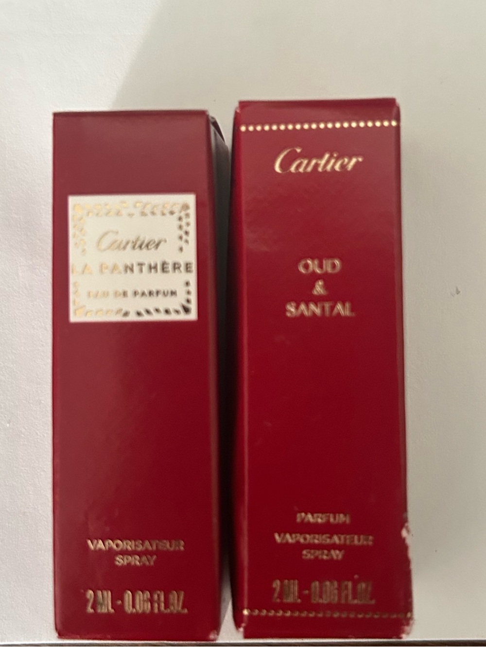 Cartier mini perfume set 2 ml